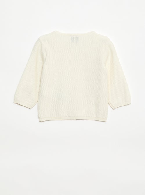 Casaco de malha fina lisa - Kiabi