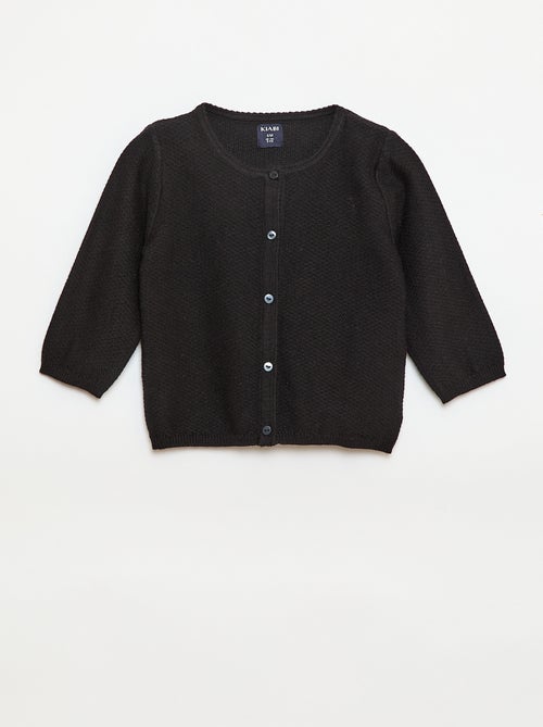 Casaco de malha fina lisa - Kiabi