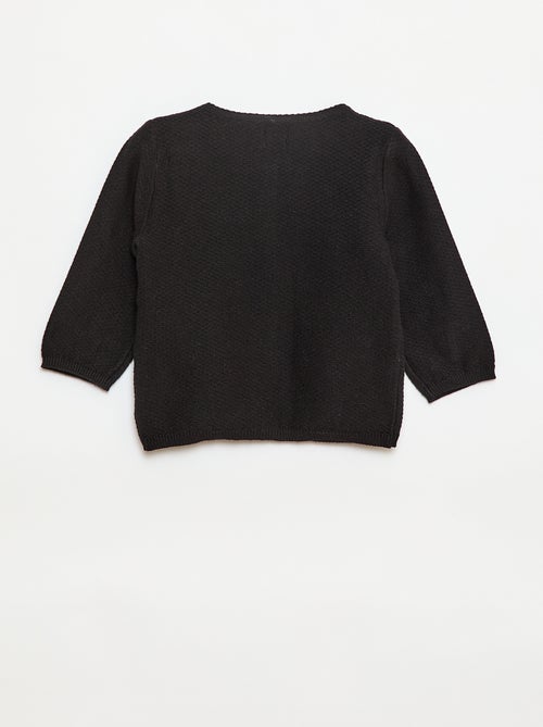 Casaco de malha fina lisa - Kiabi