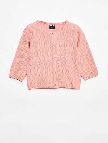 Casaco de malha fina lisa