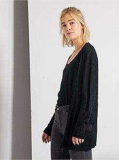 Casaco de malha fina - Kiabi