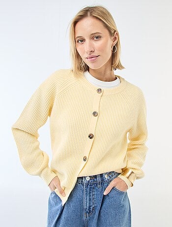 Casaco de malha grossa