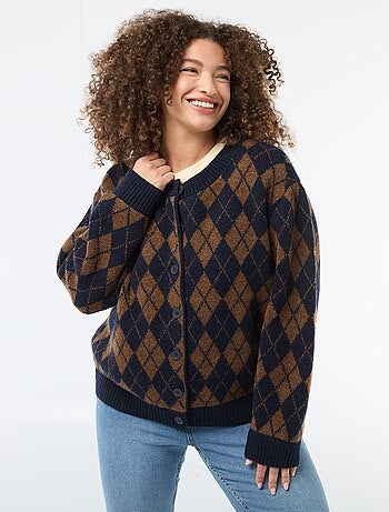 Casaco de malha grossa