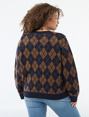 Casaco de malha grossa