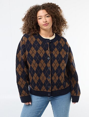 Casaco de malha grossa