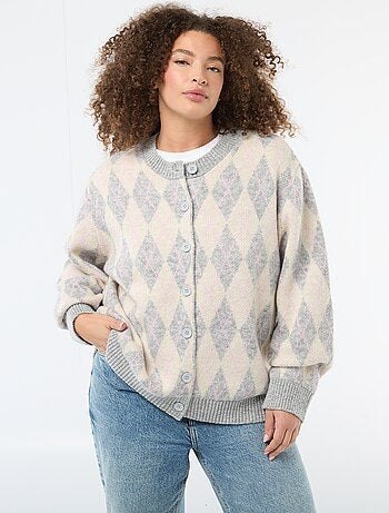 Casaco de malha grossa