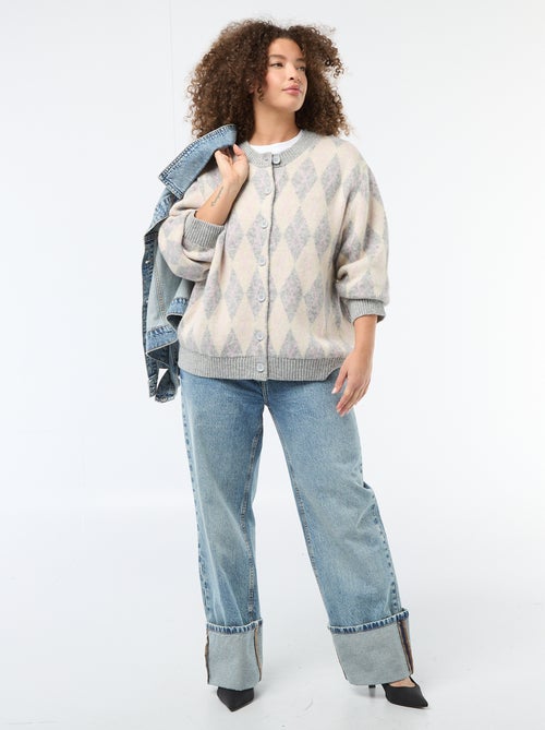 Casaco de malha grossa - Kiabi