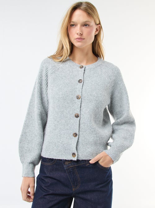 Casaco de malha grossa - Kiabi