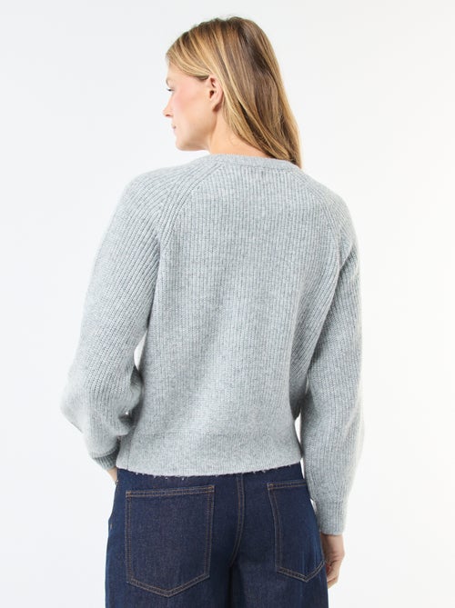 Casaco de malha grossa - Kiabi