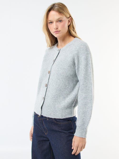 Casaco de malha grossa - Kiabi