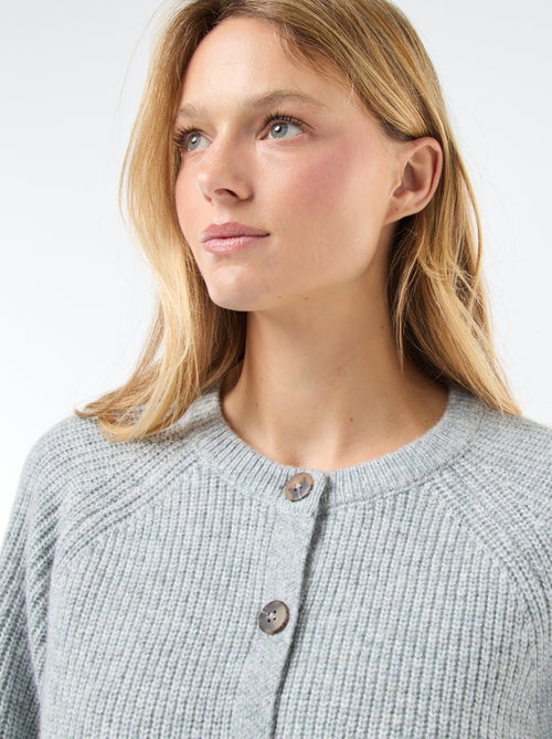 Casaco de malha grossa - Kiabi