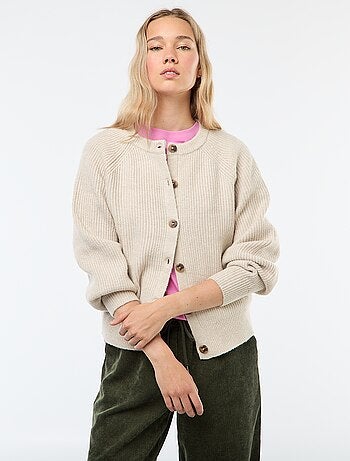 Casaco de malha grossa