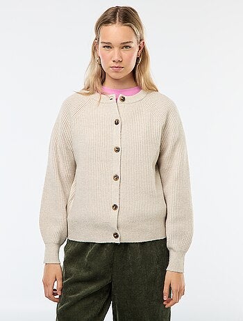 Casaco de malha grossa