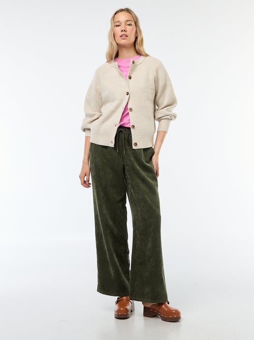 Casaco de malha grossa - Kiabi