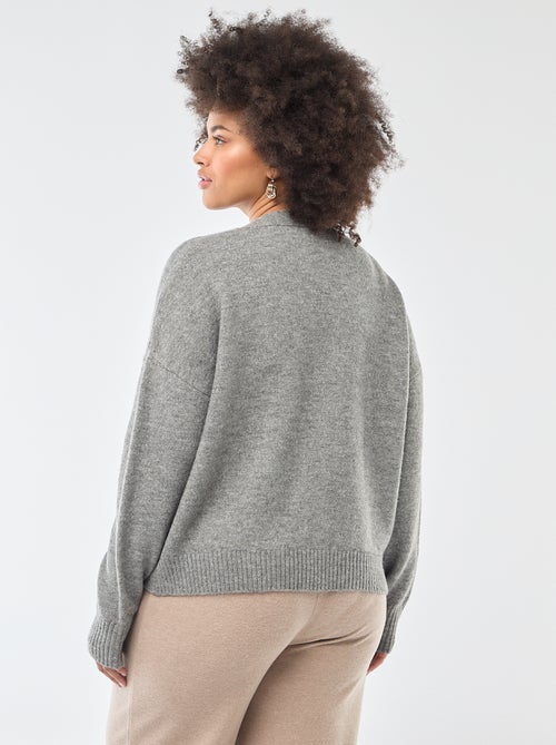 Casaco de malha grossa - Kiabi