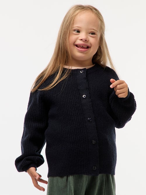 Casaco de Malha Grossa com Abertura Magnética - So Easy - Kiabi