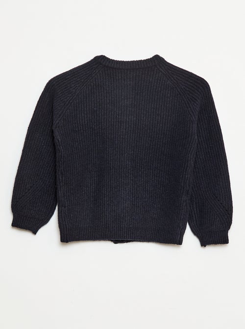 Casaco de Malha Grossa com Abertura Magnética - So Easy - Kiabi