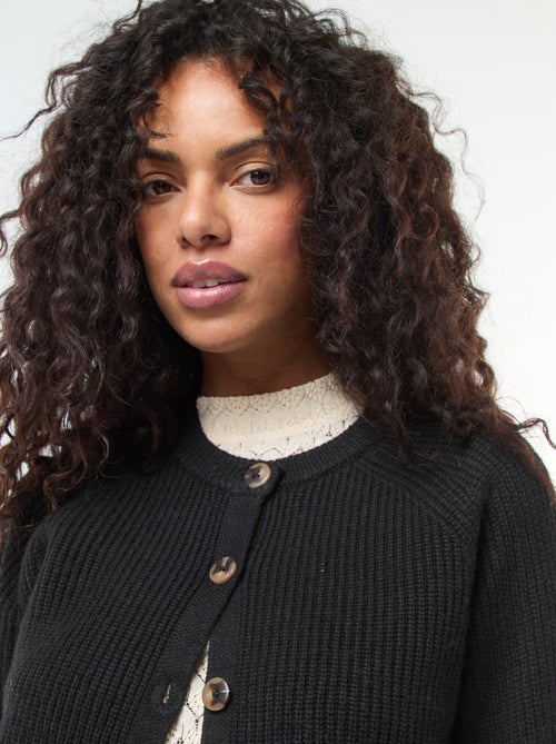 Casaco de Malha Grossa - Kiabi