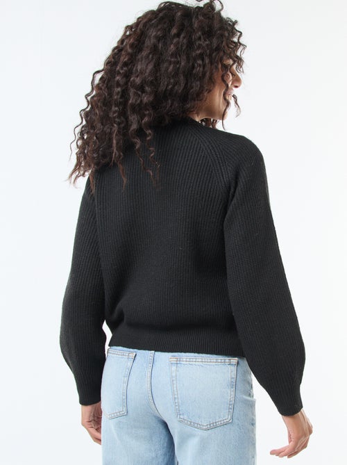 Casaco de Malha Grossa - Kiabi