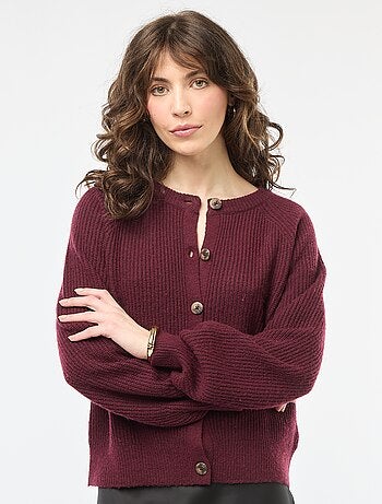 Casaco de malha grossa