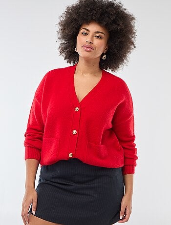 Casaco de malha grossa