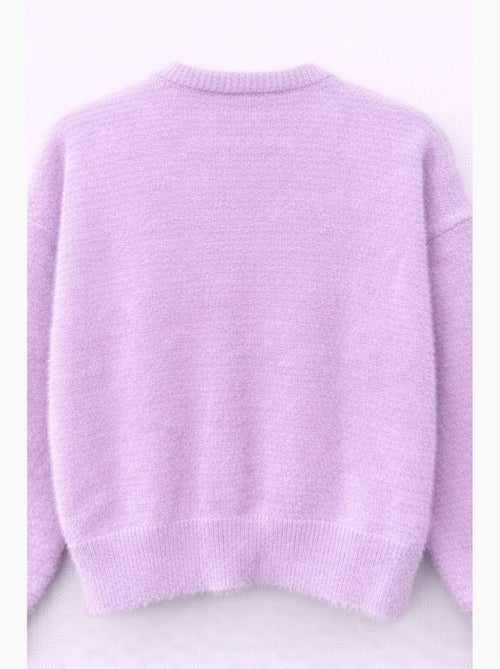 Casaco de malha jacquard oversized com botões mixray - Kiabi Casaco de malha jacquard oversized com botões mixray - Kiabi