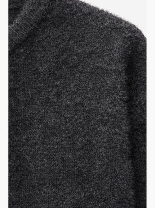 Casaco de malha jacquard oversized com botões mixray - Kiabi Casaco de malha jacquard oversized com botões mixray - Kiabi