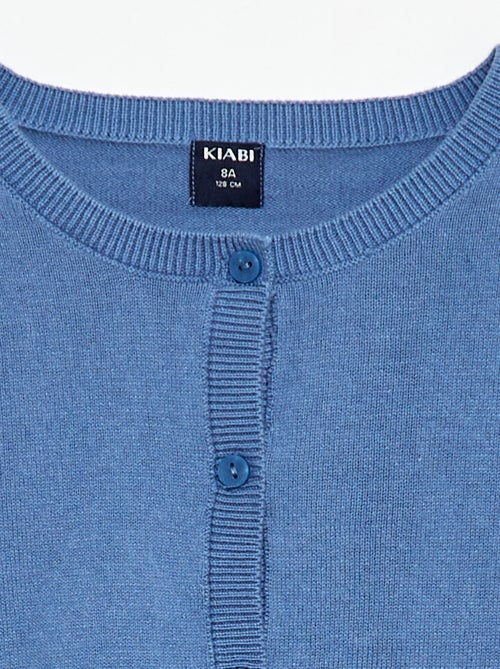 Casaco de malha leve de gola redonda - Kiabi