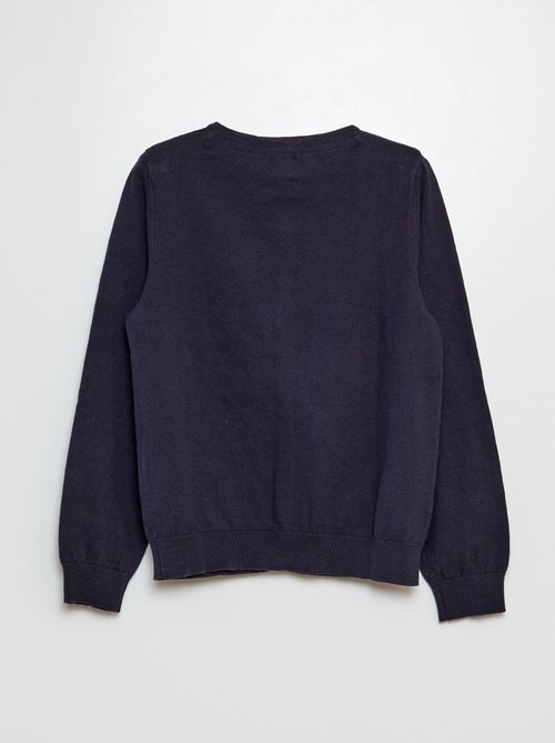 Casaco de malha lisa - Kiabi