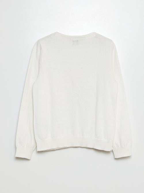 Casaco de malha lisa - Kiabi