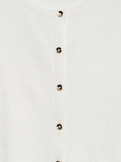 Casaco de malha lisa - Kiabi