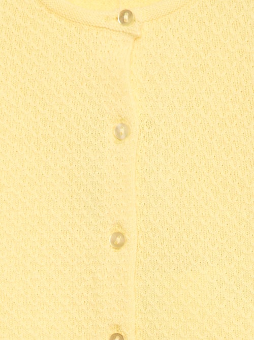 Casaco de malha lisa unicolor - Kiabi