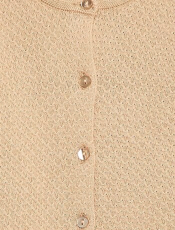 Casaco de malha lisa unicolor