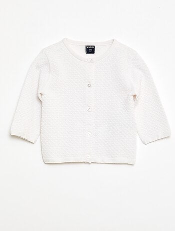 Casaco de malha lisa unicolor