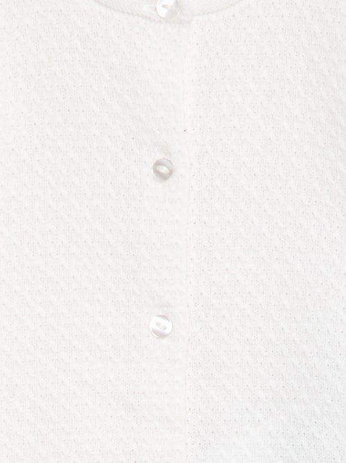 Casaco de malha lisa unicolor - Kiabi