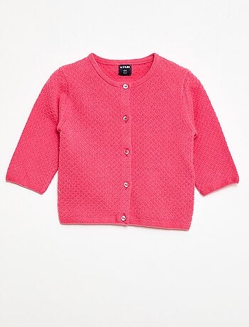 Casaco de malha lisa unicolor