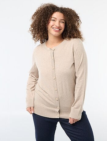 Casaco de malha liso