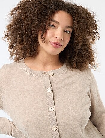 Casaco de malha liso