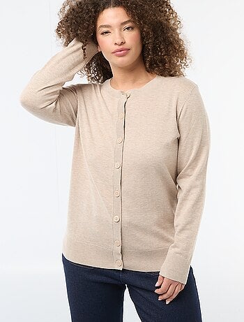 Casaco de malha liso