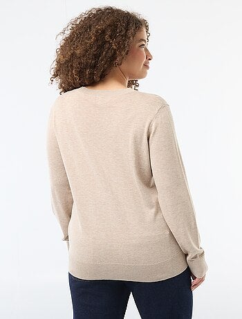 Casaco de malha liso