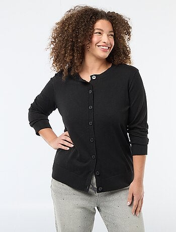 Casaco de malha liso