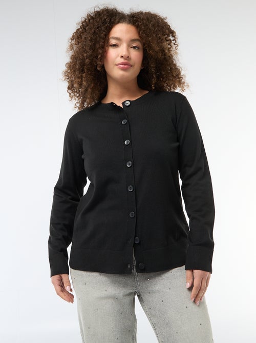 Casaco de malha liso - Kiabi