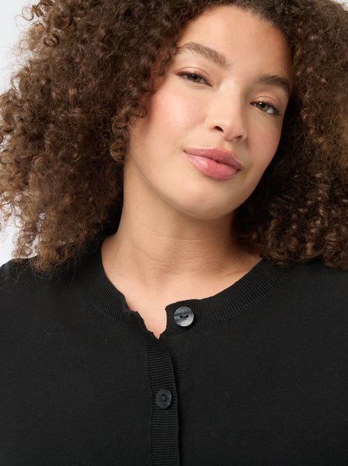 Casaco de malha liso - Kiabi