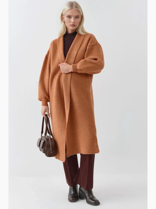 Casaco de malha long fit my fashion - Kiabi Casaco de malha long fit my fashion - Kiabi
