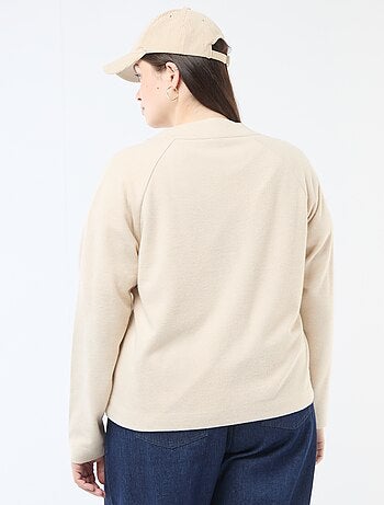 Casaco de malha macia