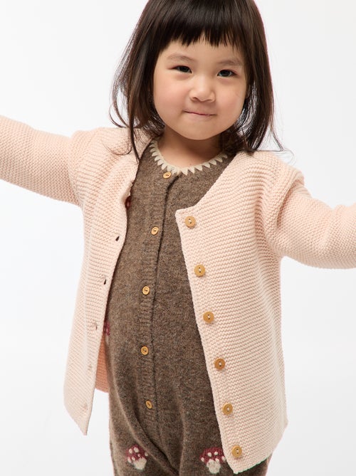 Casaco de malha mousse - Kiabi