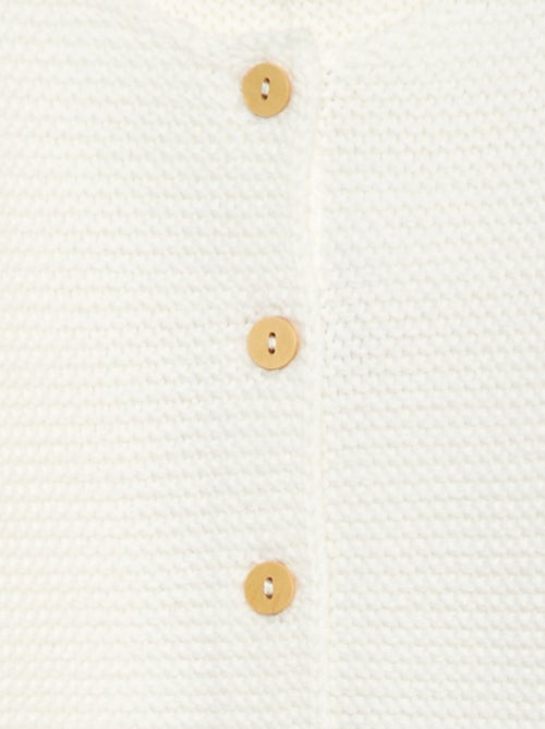 Casaco de malha ponto musgo - Kiabi