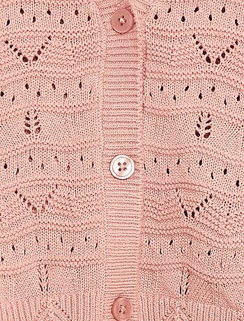 Casaco de malha rendada