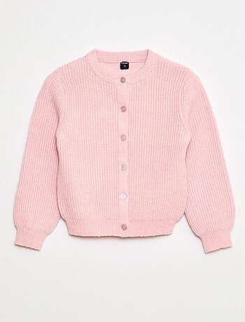 Casaco de malha tricot grossa, liso