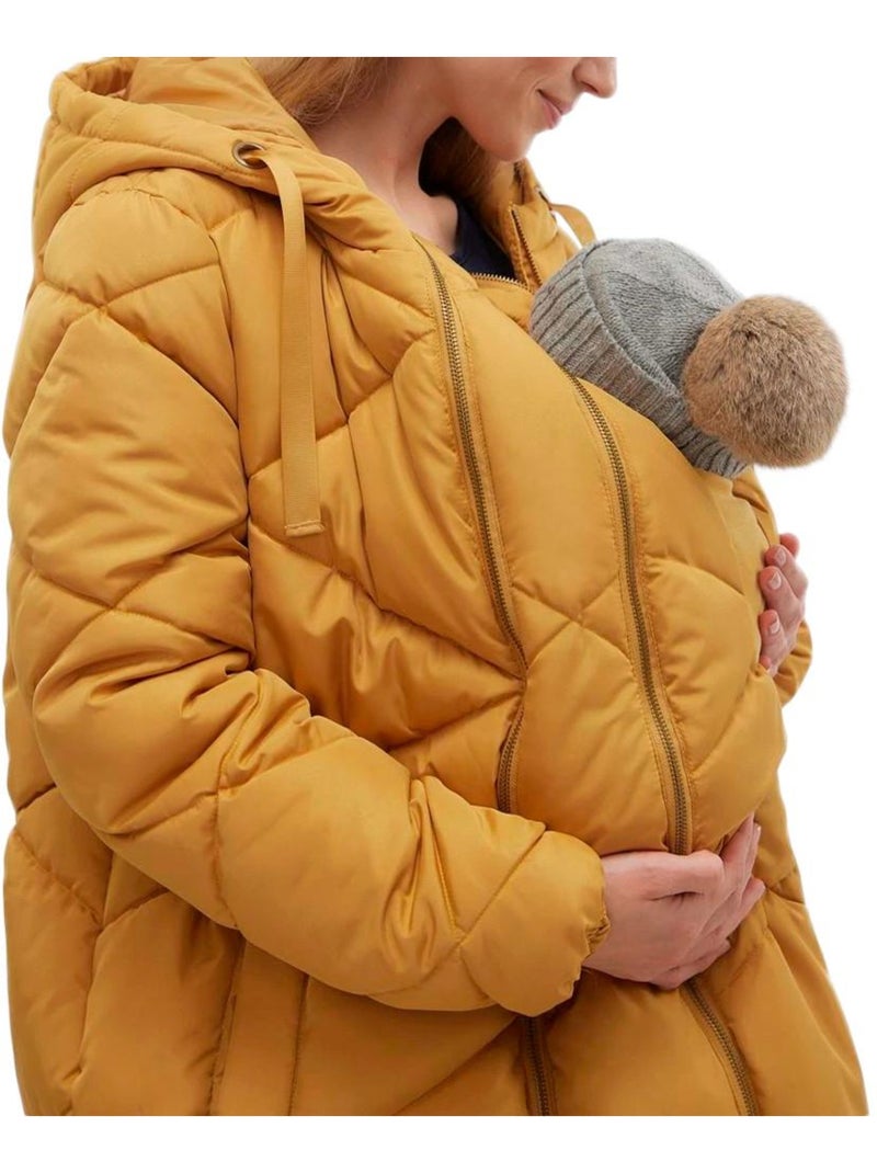 Casaco de Maternidade e de Transporte de Bebé Amarelo Mamalicious Charlot Amarelo - Kiabi